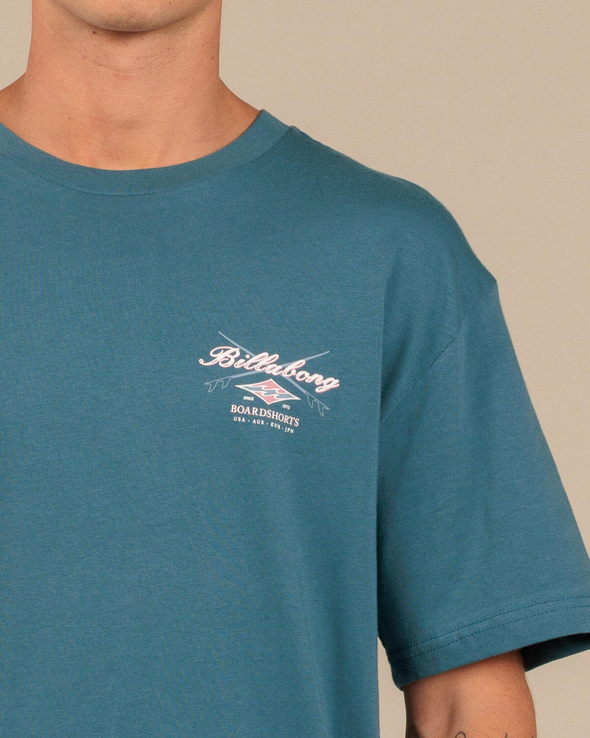Billabong Crossboards Short Sleeve Shirt - Teal - detail