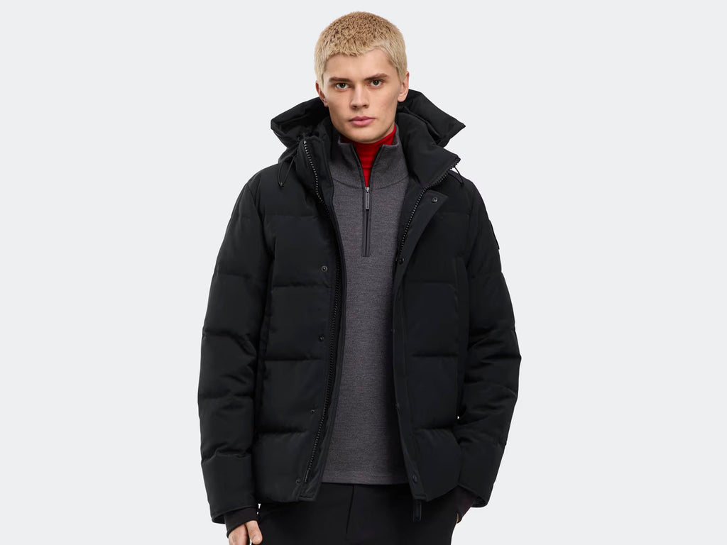 Canada Goose Wyndham Parka in Black, portrait