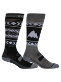 Burton Women's Performance Lightweight Socks - 2 Pack - True Black - front