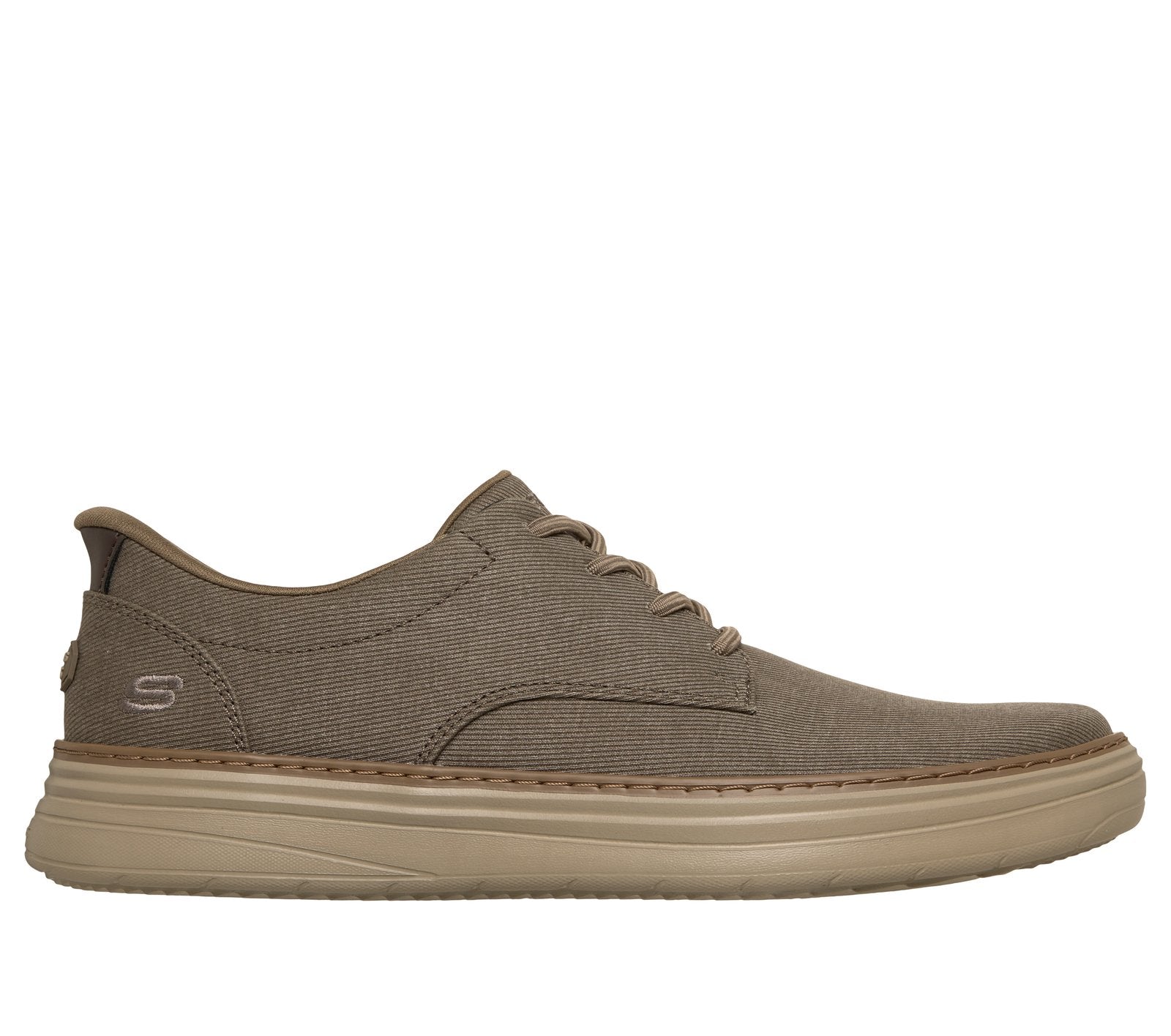 Skechers Slip-ins Hyland - Justino, Dark Taupe, three-quarter front