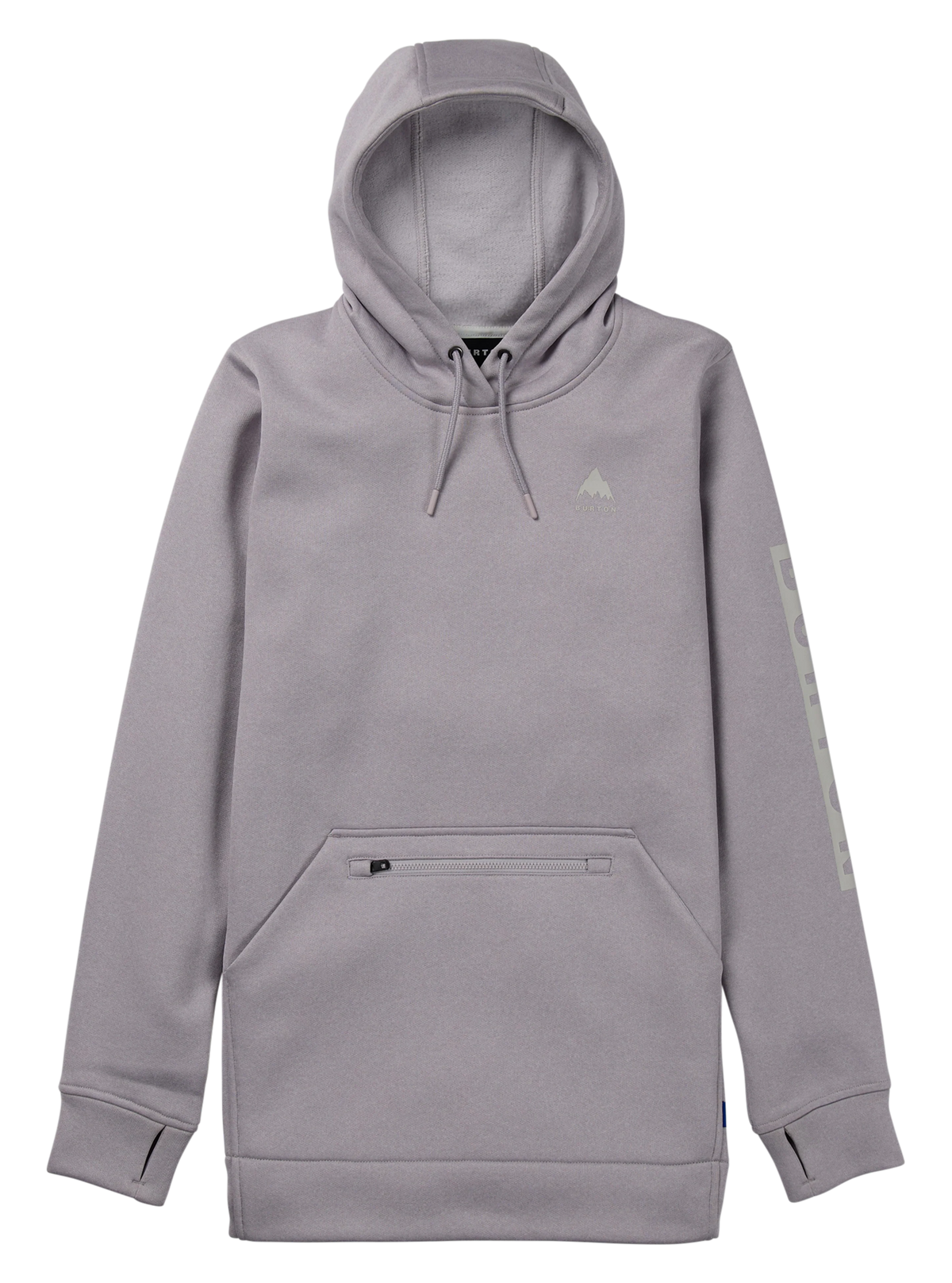 Burton Women's Oak Long Pullover Hoodie - Washed Lavender Heather - front
