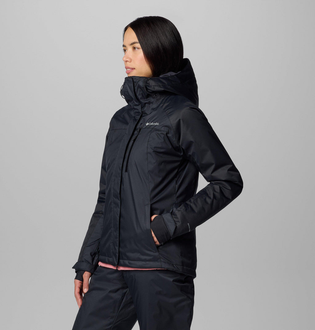 Columbia Women's Snowy Summit Insulated Jacket - Black - three-quarter