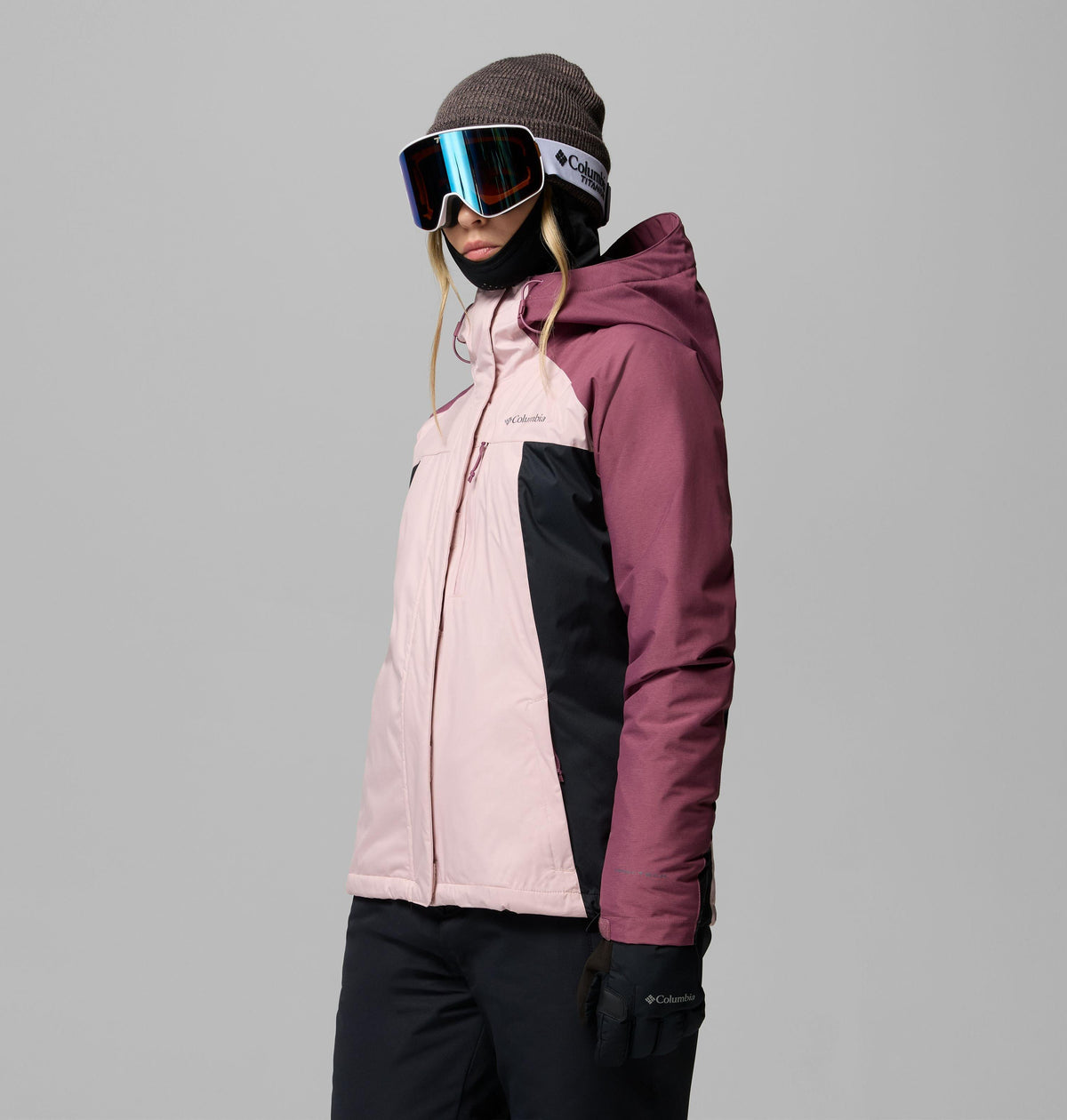 Columbia Women's Snowy Summit Insulated Jacket - Mineral Pink - full look