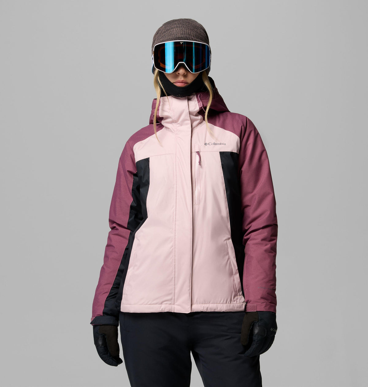 Columbia Women's Snowy Summit Insulated Jacket - Mineral Pink - front
