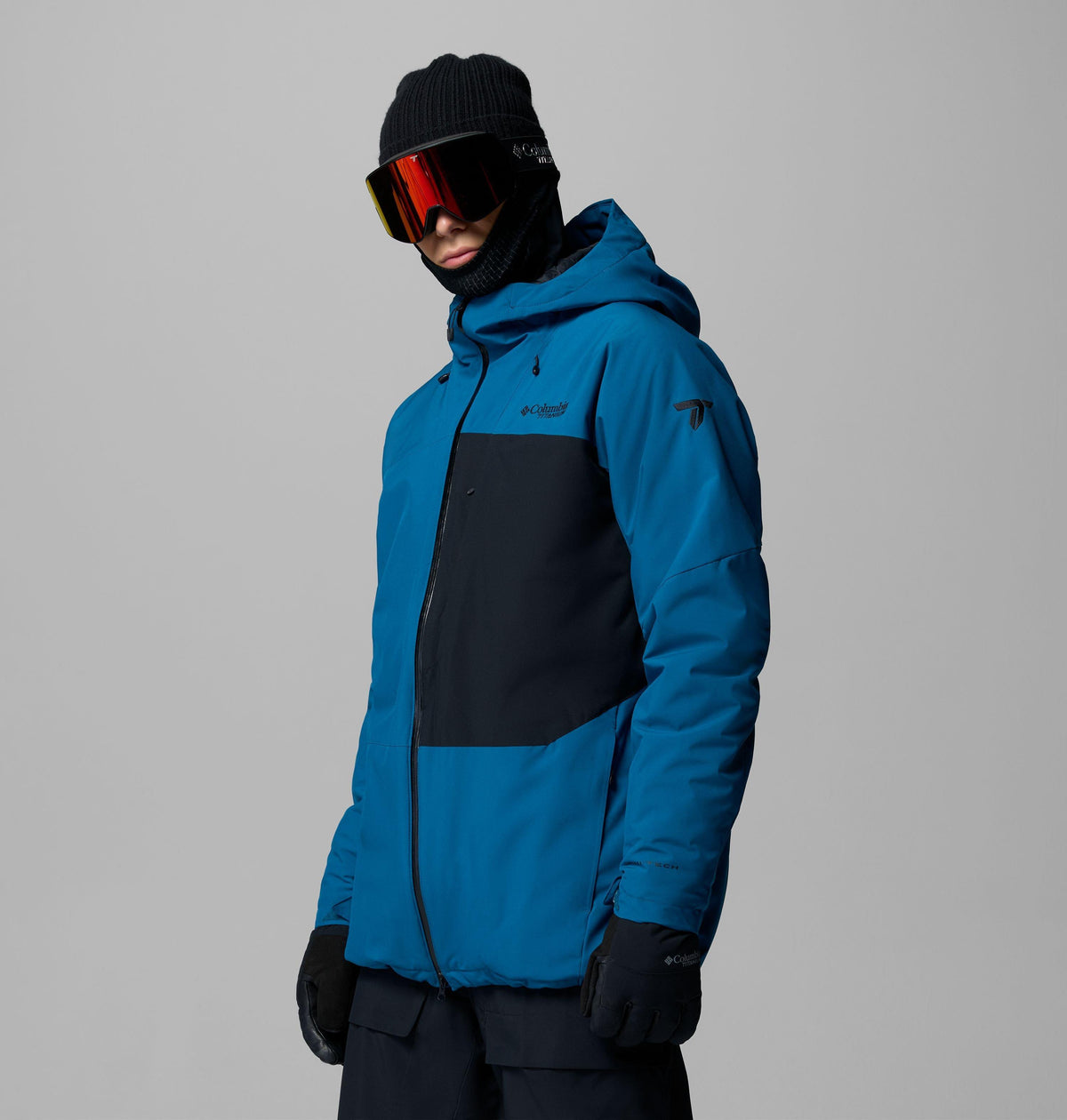 Columbia Men's Winter District III Waterproof Ski Jacket - PHOENIX BLUE/BLACK