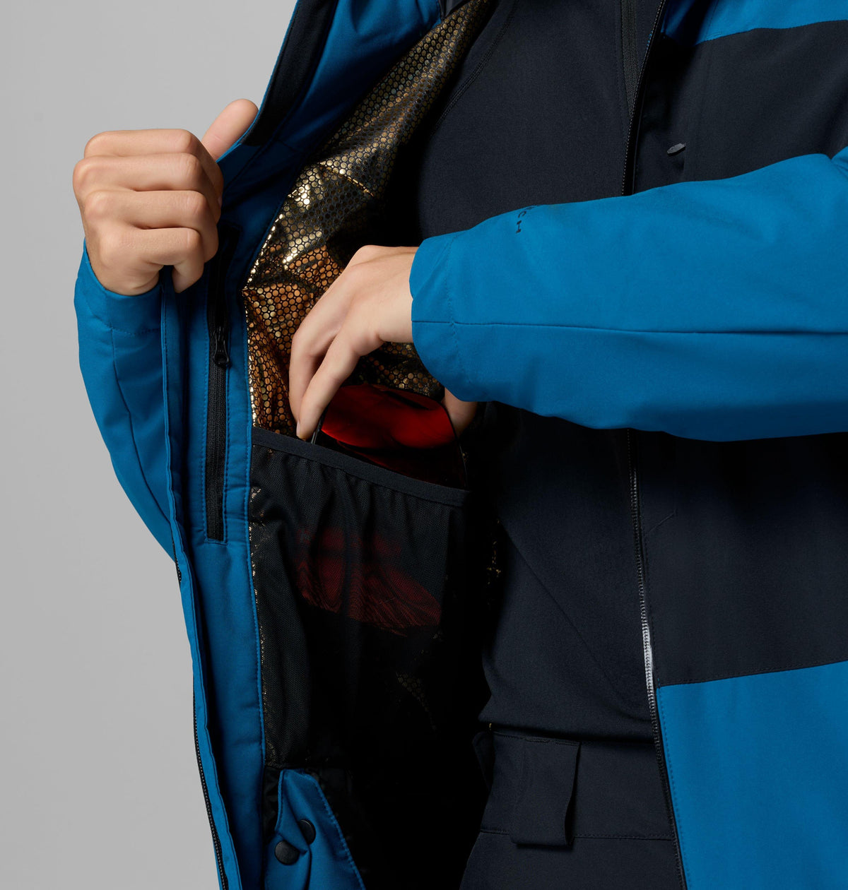 Columbia Men's Winter District III Waterproof Ski Jacket - PHOENIX BLUE/BLACK