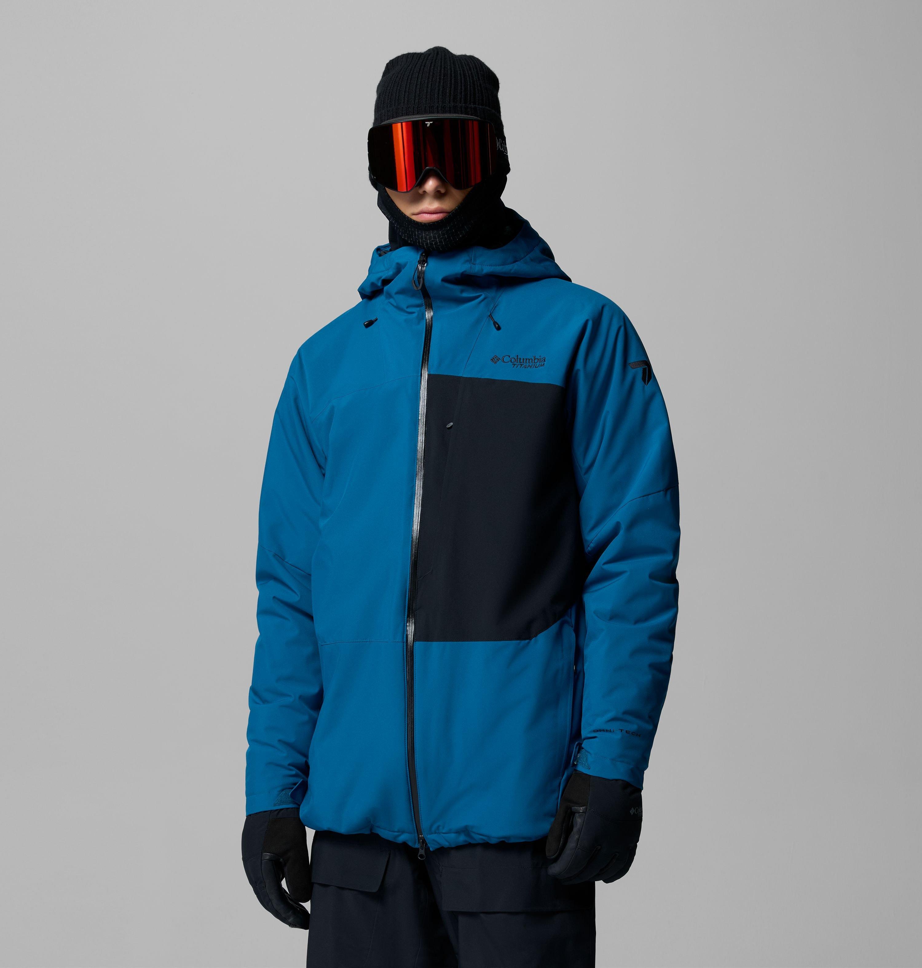 Columbia Men's Winter District III Waterproof Ski Jacket - PHOENIX BLUE/BLACK