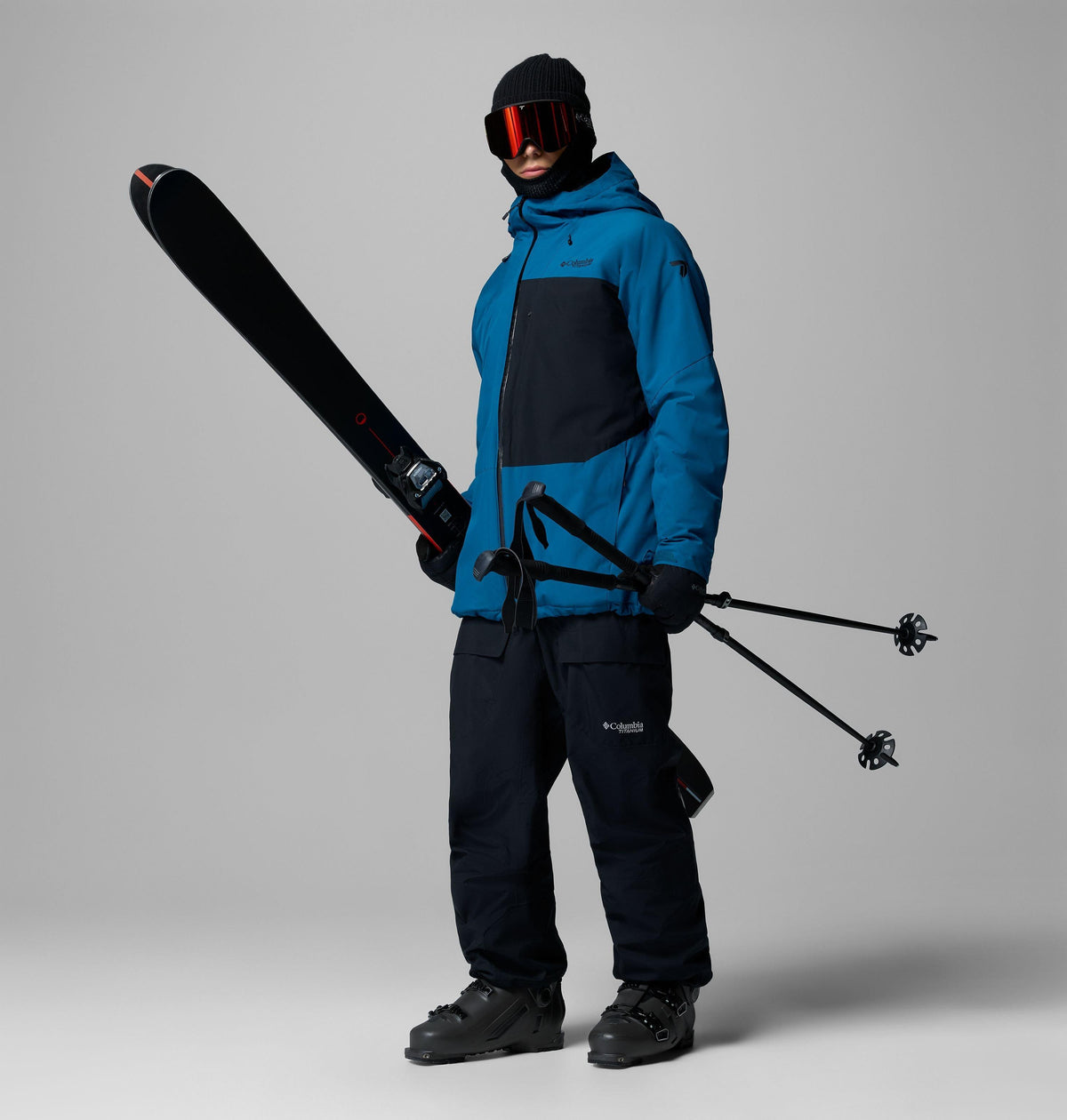 Columbia Men's Winter District III Waterproof Ski Jacket - PHOENIX BLUE/BLACK