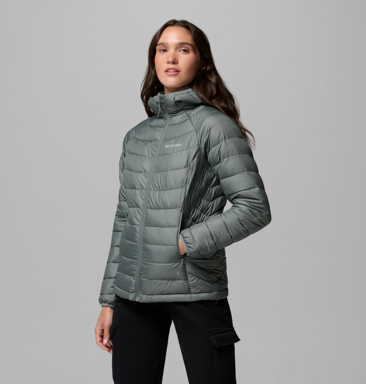 Powder Lite II Hooded Jacket - Sedona Sage, front