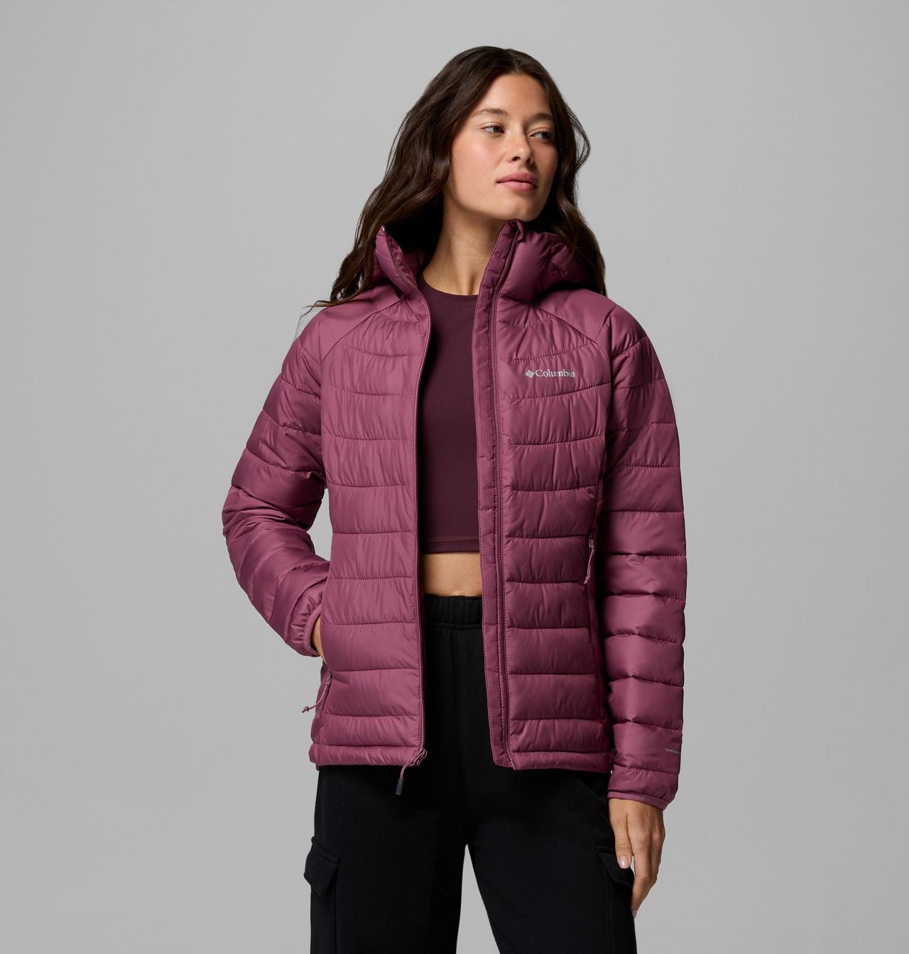 Powder Lite II Hooded Jacket - Antique Mauve, side