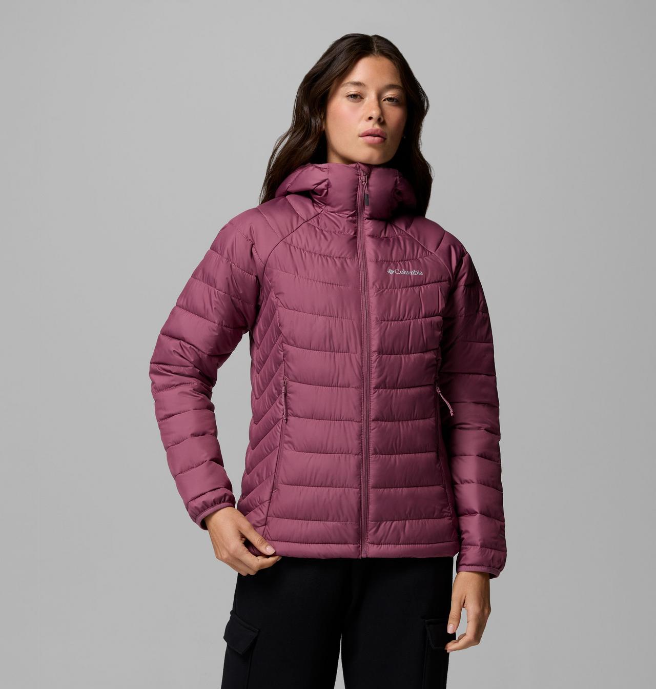 Powder Lite II Hooded Jacket - Antique Mauve, front