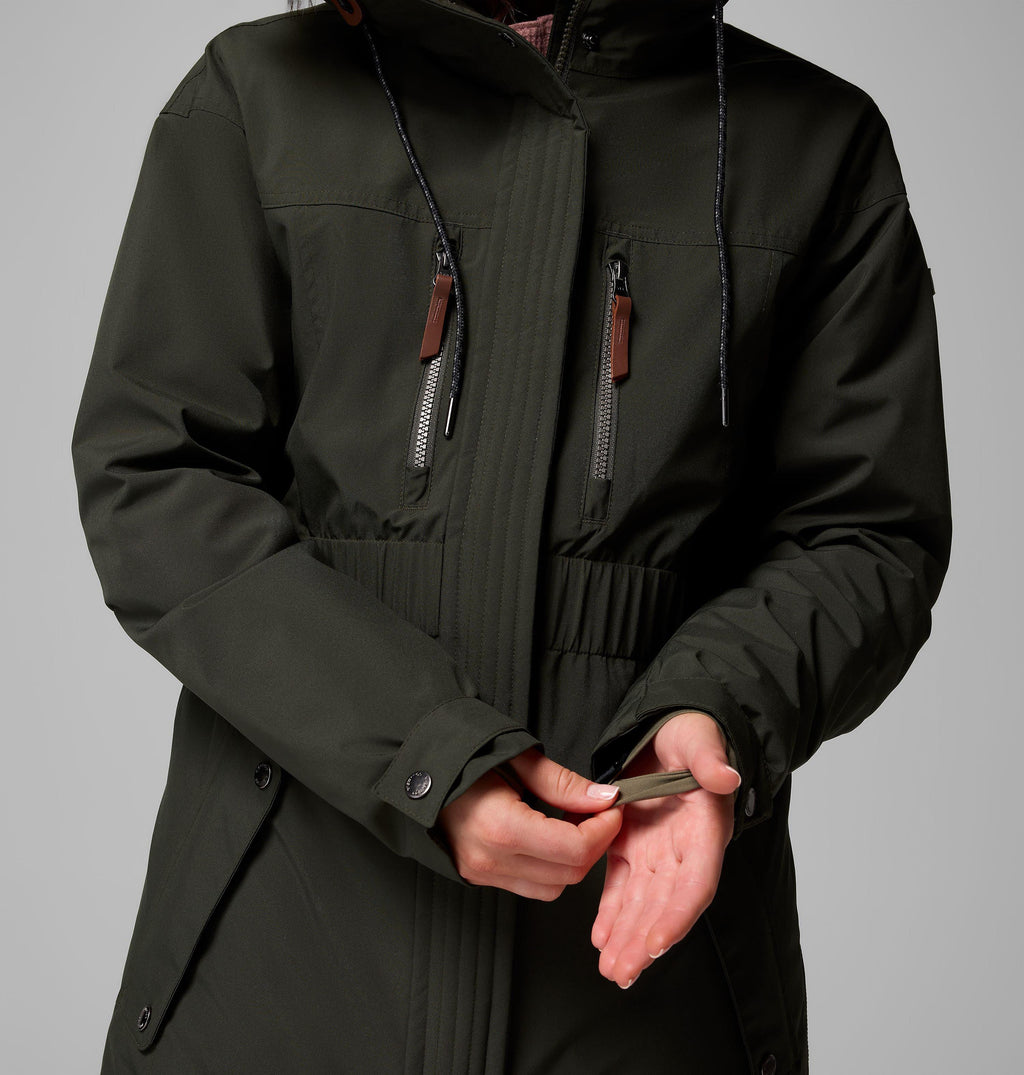 Columbia Women's Payton Pass II Interchange Jacket - Greenscape - detail