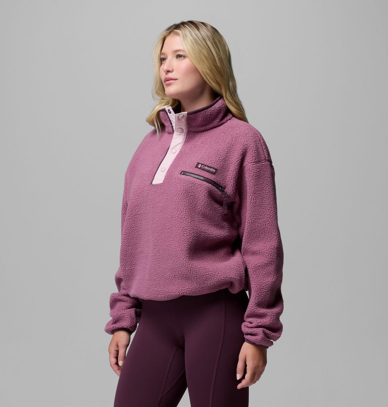 Helvetia II Cropped Half Snap - Antique Mauve, alternate