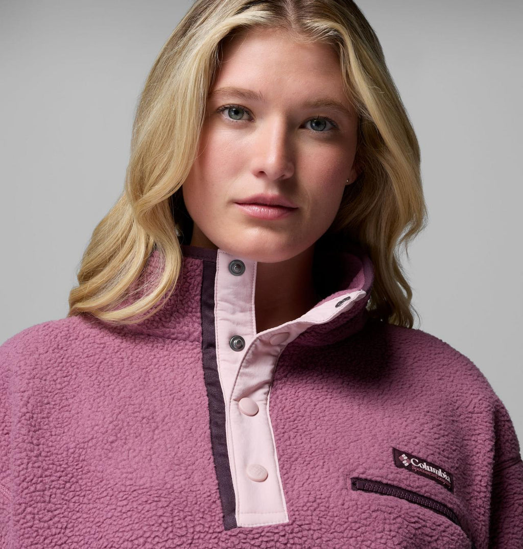 Helvetia II Cropped Half Snap - Antique Mauve, detail