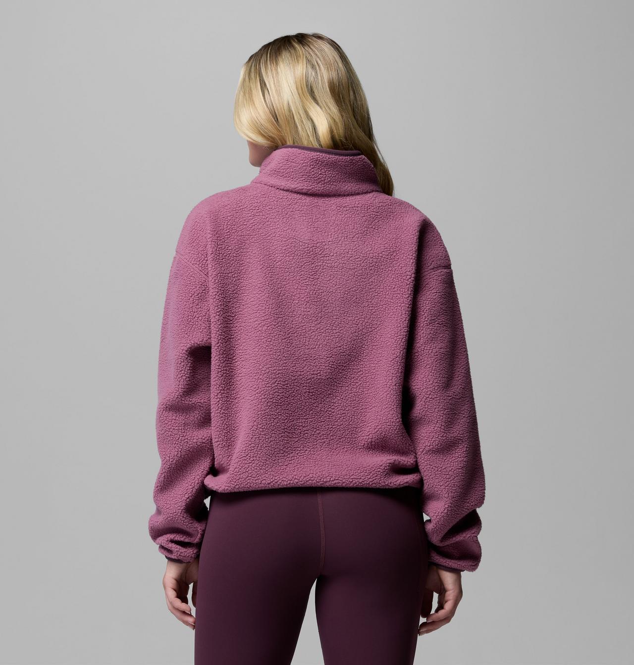 Helvetia II Cropped Half Snap - Antique Mauve, back