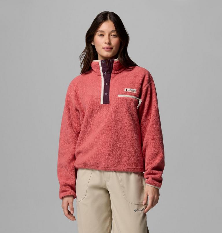 Columbia Women's Helvetia II Cropped Half Snap Fleece Pullover
