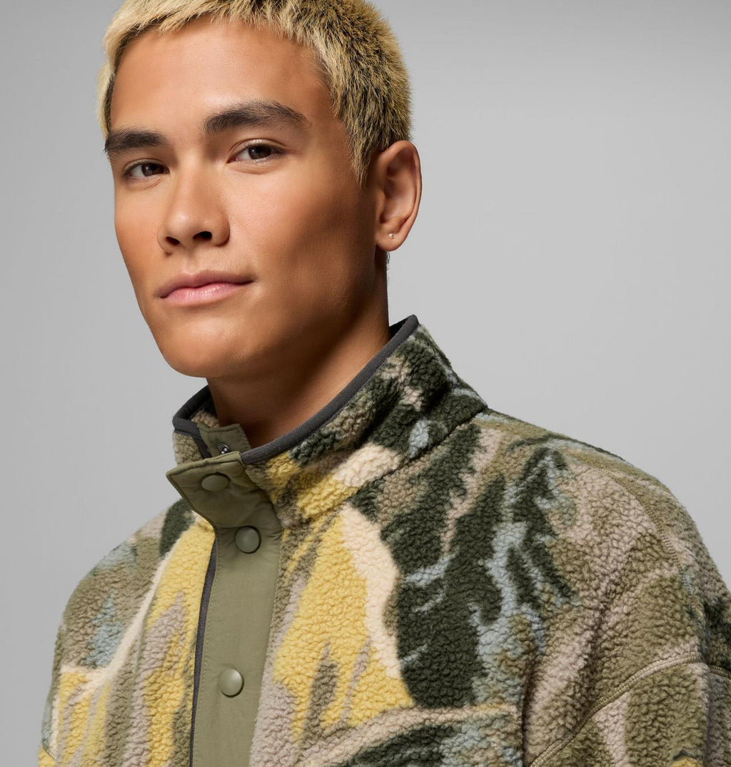 Columbia Men's Helvetia II Printed Half Snap Printed Fleece Pullover