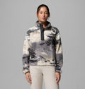 Columbia Women's Helvetia II Printed Cropped Half Snap Fleece Pullover