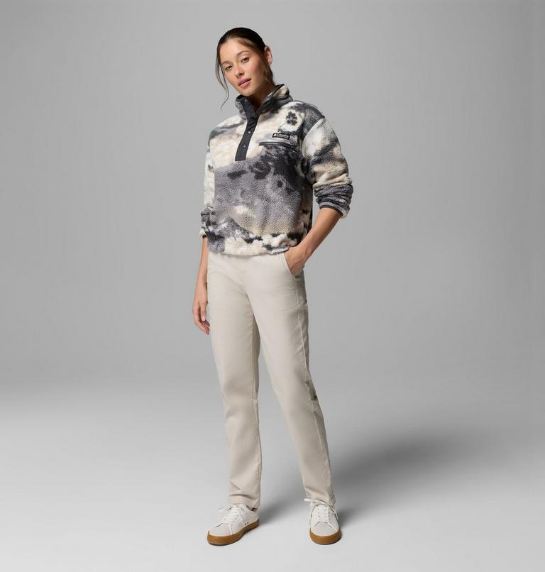 Columbia Women's Helvetia II Printed Cropped Half Snap Fleece Pullover