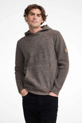 Ivanhoe of Sweden Men's NLS Pentland Hood Wool Sweater - Nutmeg, front