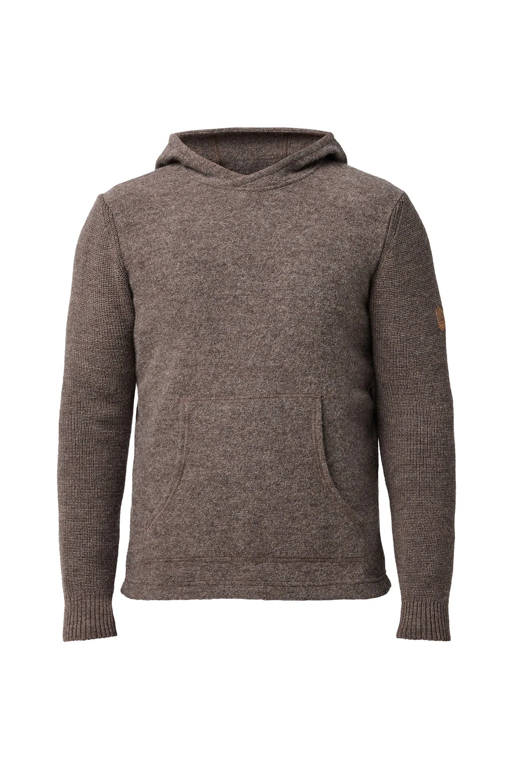 Ivanhoe of Sweden Men's NLS Pentland Hood Wool Sweater - Nutmeg, flat front