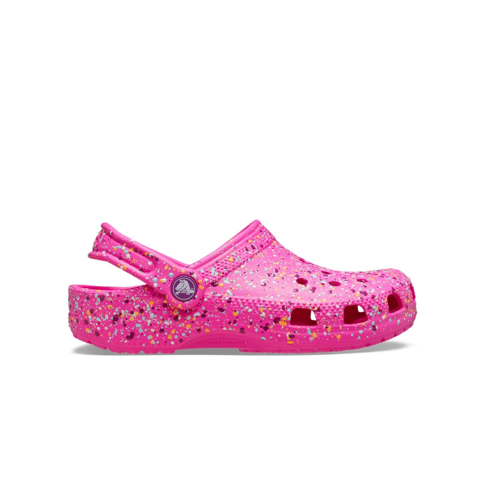 Crocs Kids Classic Paint Splatter Clog Pink Crush