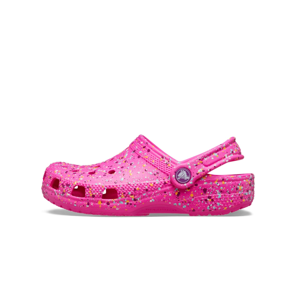 Crocs Kids Classic Paint Splatter Clog Pink Crush