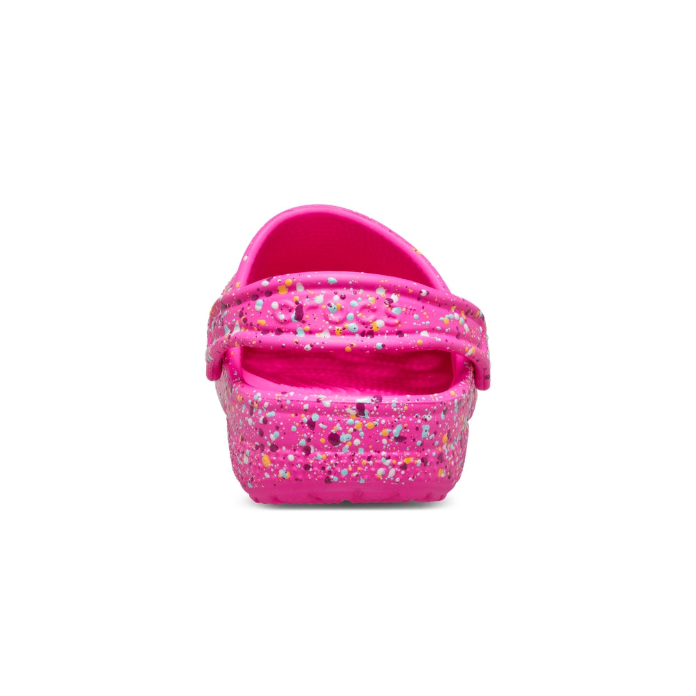 Crocs Toddler Classic Paint Splatter Clog Pink Crush