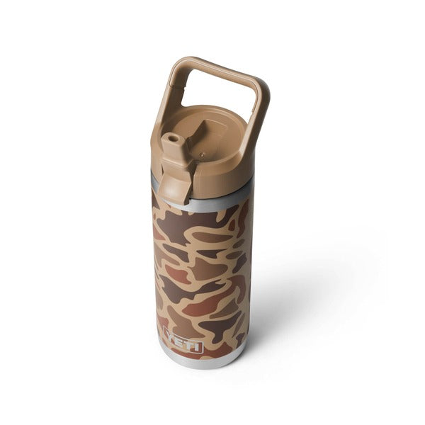 Yeti Rambler 18oz Bottle with Colour-Matched Straw Cap - WETLANDS CAMO