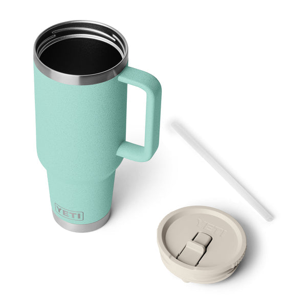 Yeti Rambler 40oz Travel Straw Mug With Colour-matched Straw Lid - SEA STONE