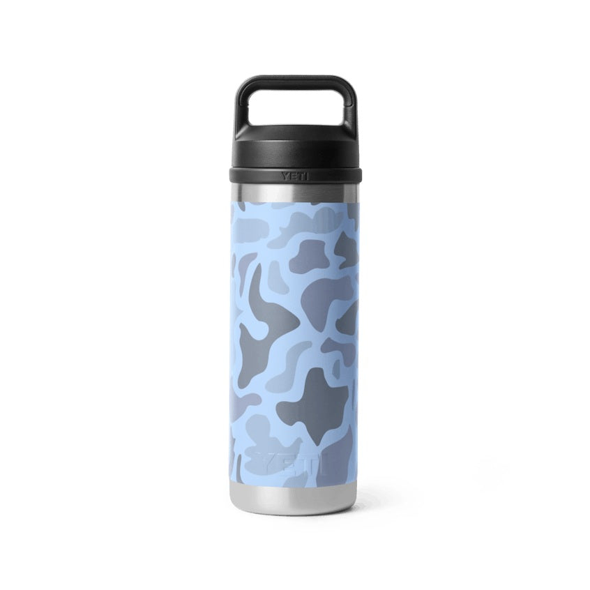 Yeti Rambler 18oz Bottle with Chug Cap - BLUE CAMO