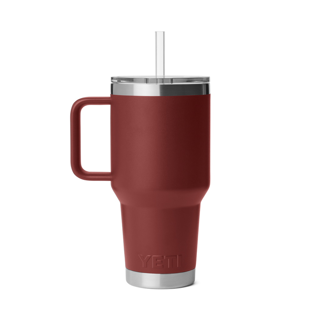 Yeti Rambler 35oz Straw Mug With Straw Lid - STAG RED