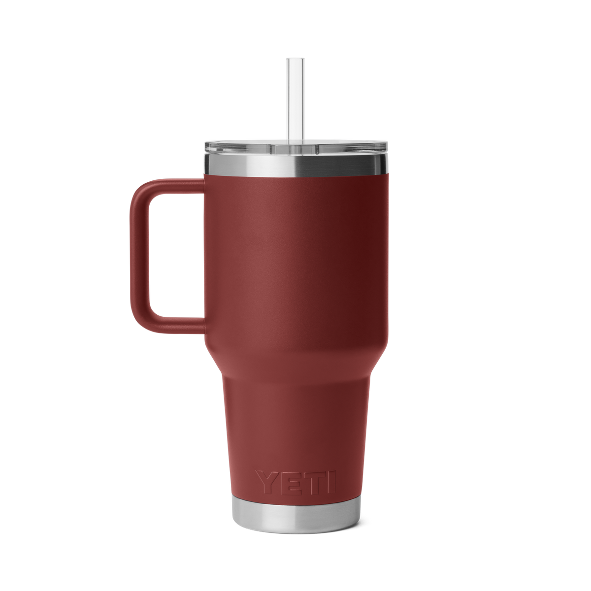 Yeti Rambler 35oz Straw Mug With Straw Lid - STAG RED