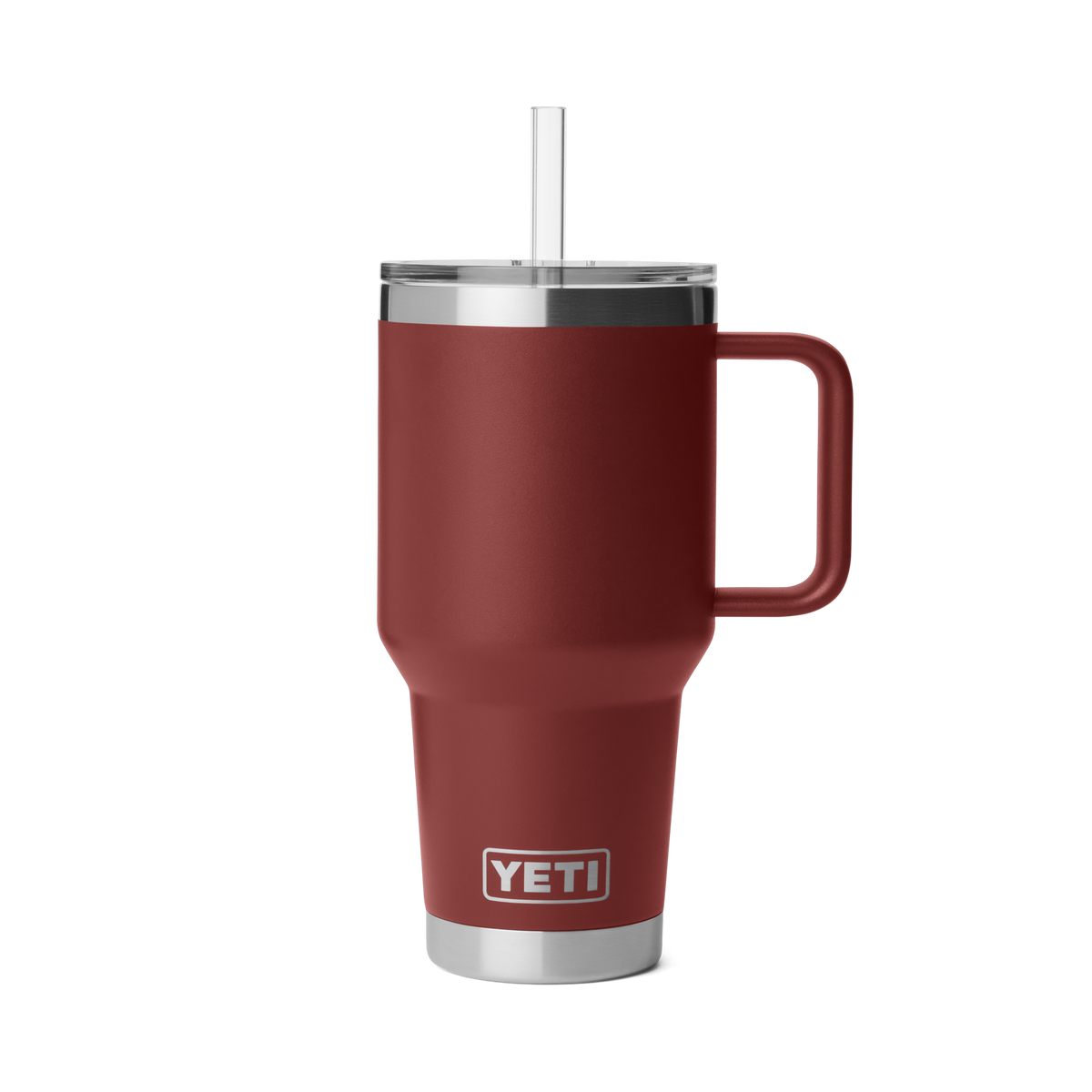 Yeti Rambler 35oz Straw Mug With Straw Lid - STAG RED