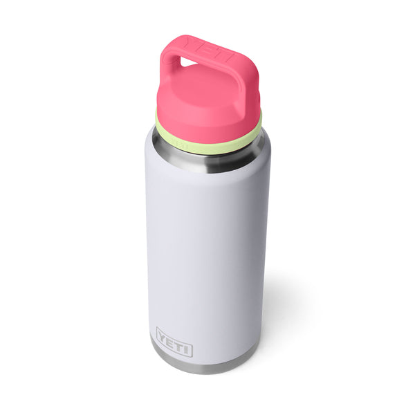 Yeti Rambler 36oz Bottle With Chug Cap - Mist/Pink/Grasshopper