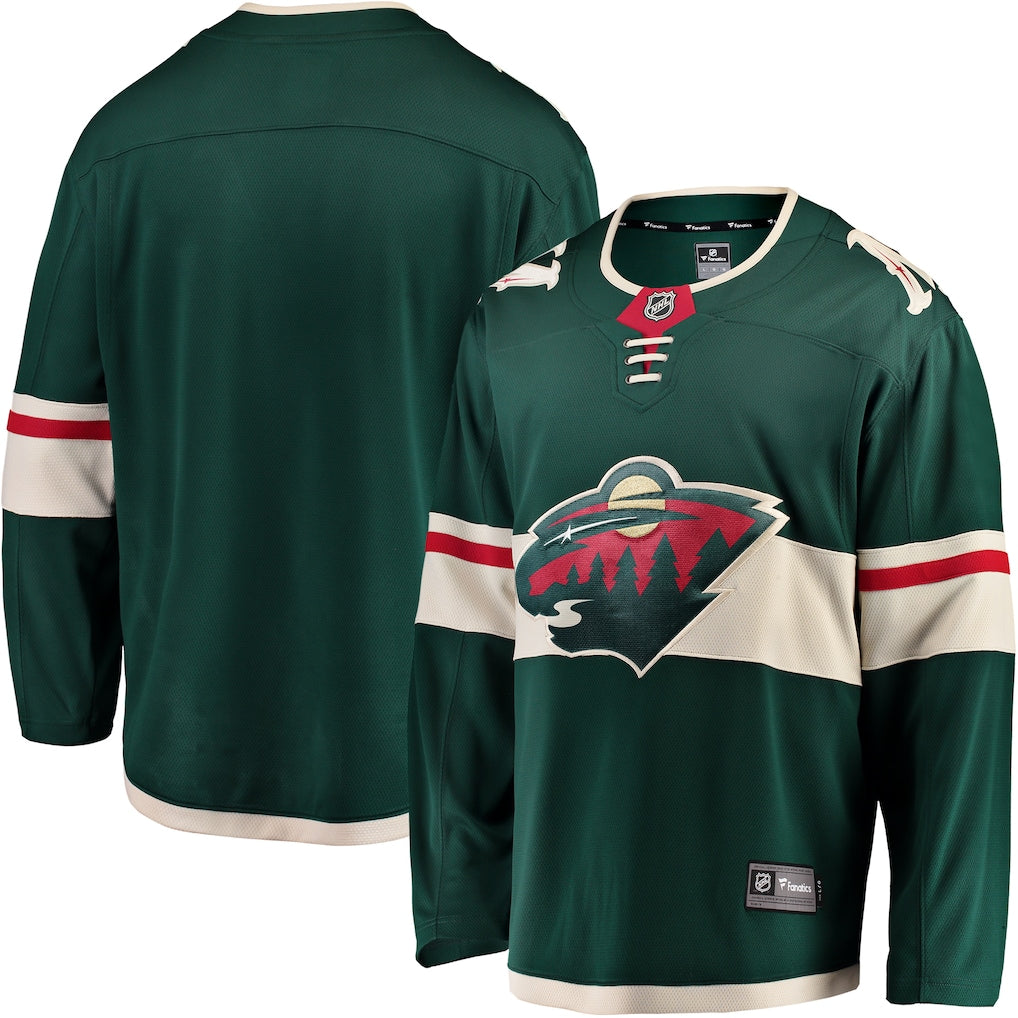 Fanatics Minnesota Wild Home Breakaway Jersey - Blank