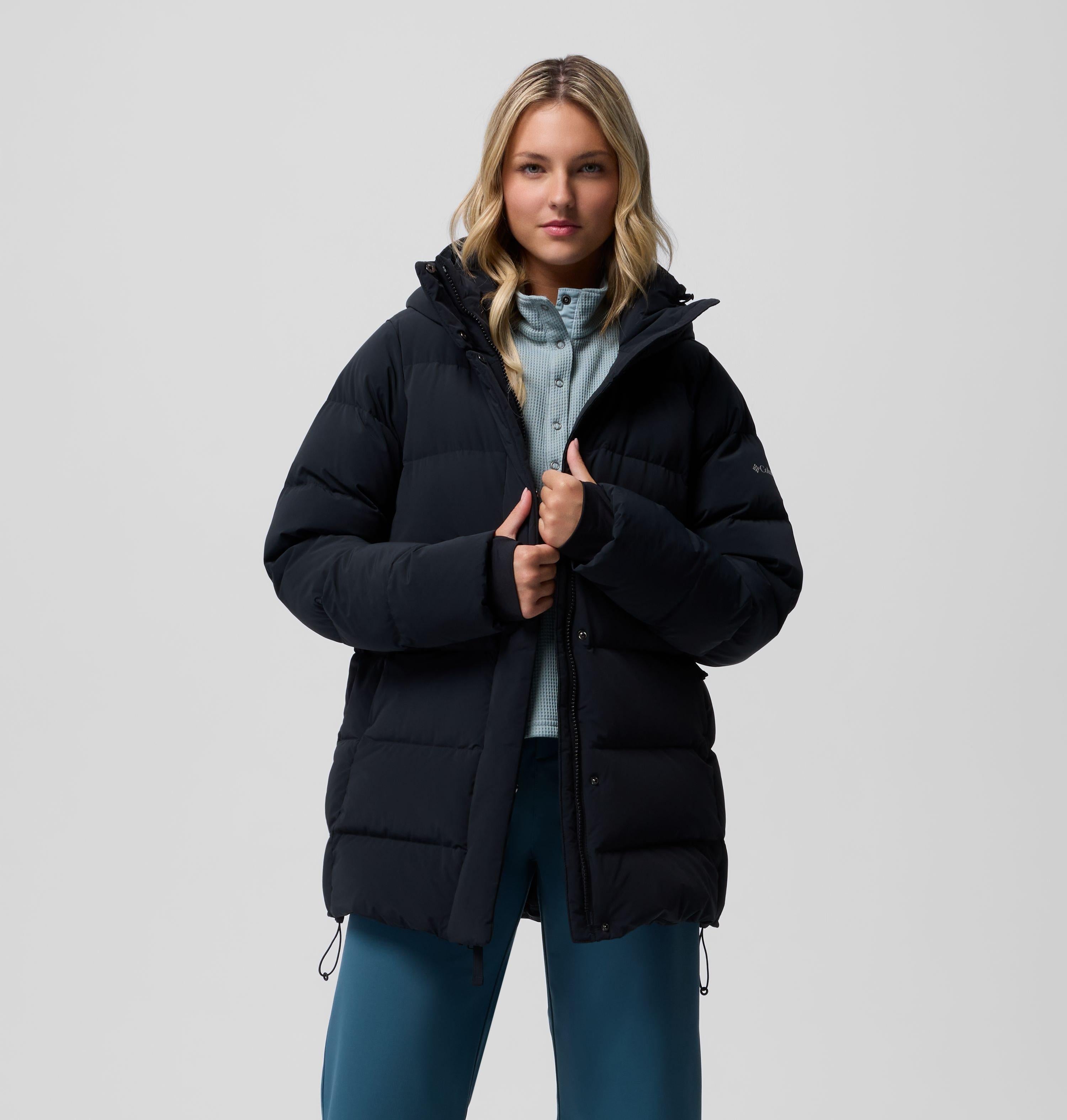 Columbia Amaze Puff Mid Hooded Jacket - Black