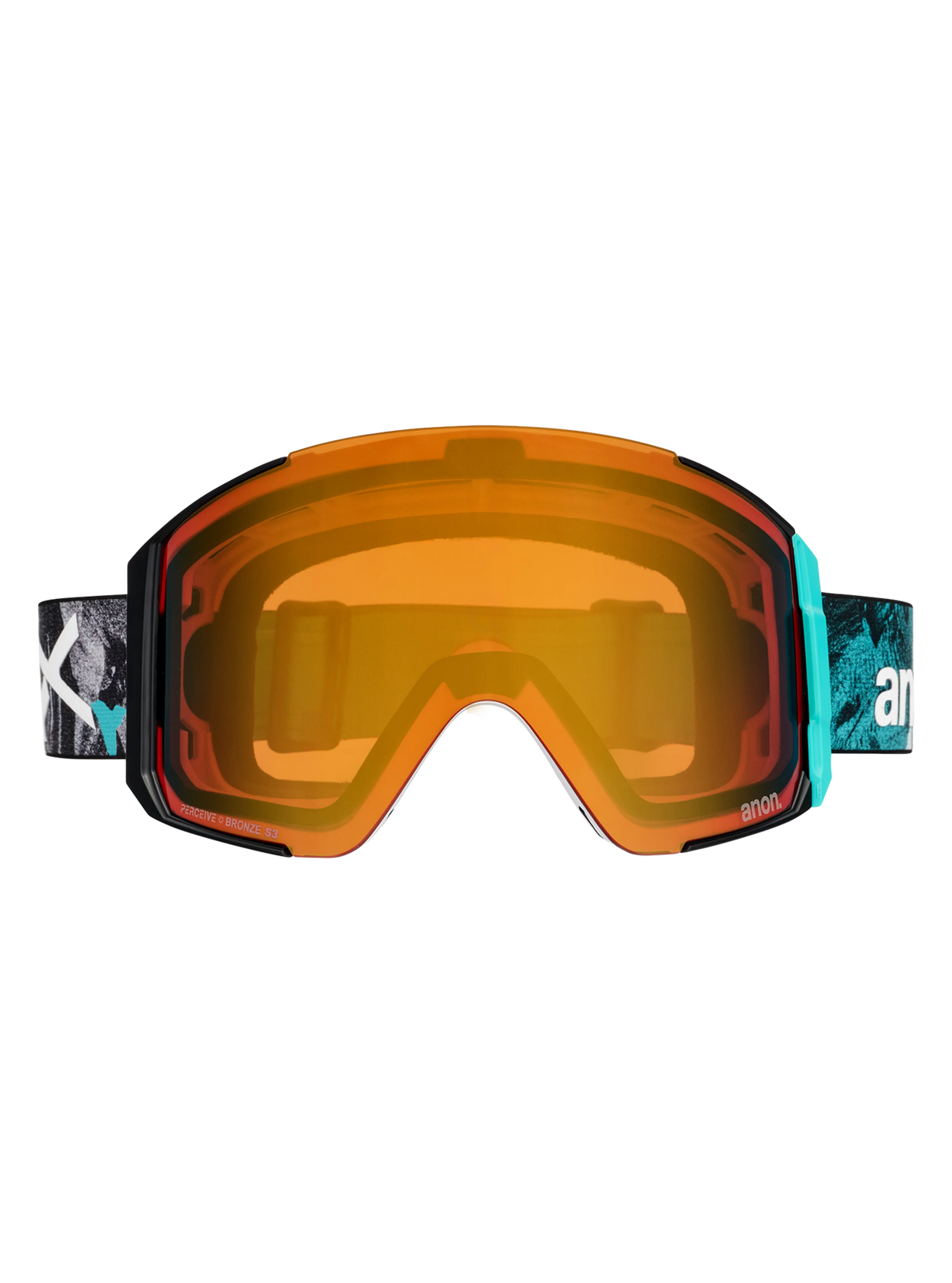 Anon Sync Goggles + Bonus Lens - Grunge/Sunny Bronze, front view