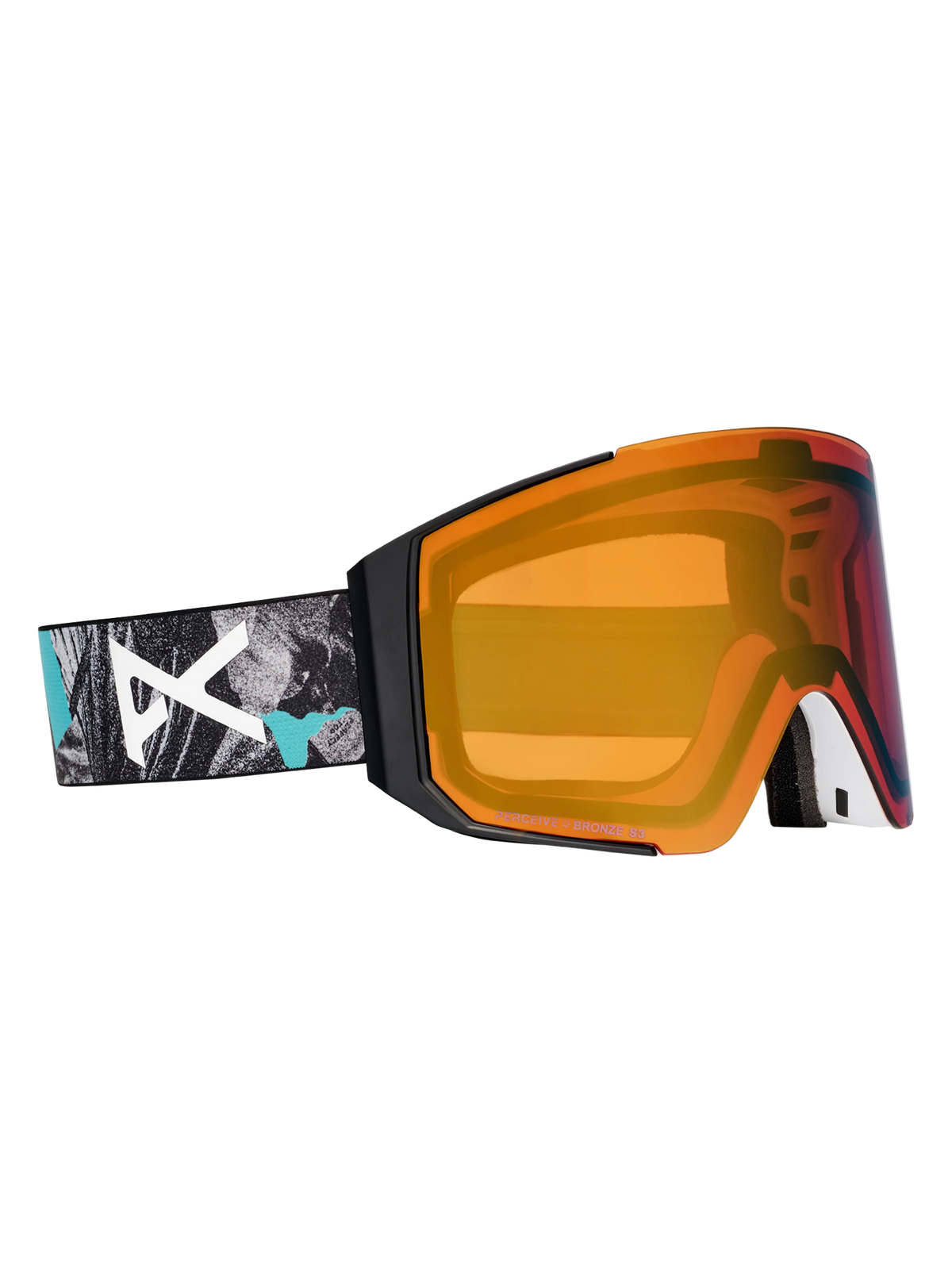 Anon Sync Goggles + Bonus Lens - Grunge/Sunny Bronze, left angled view