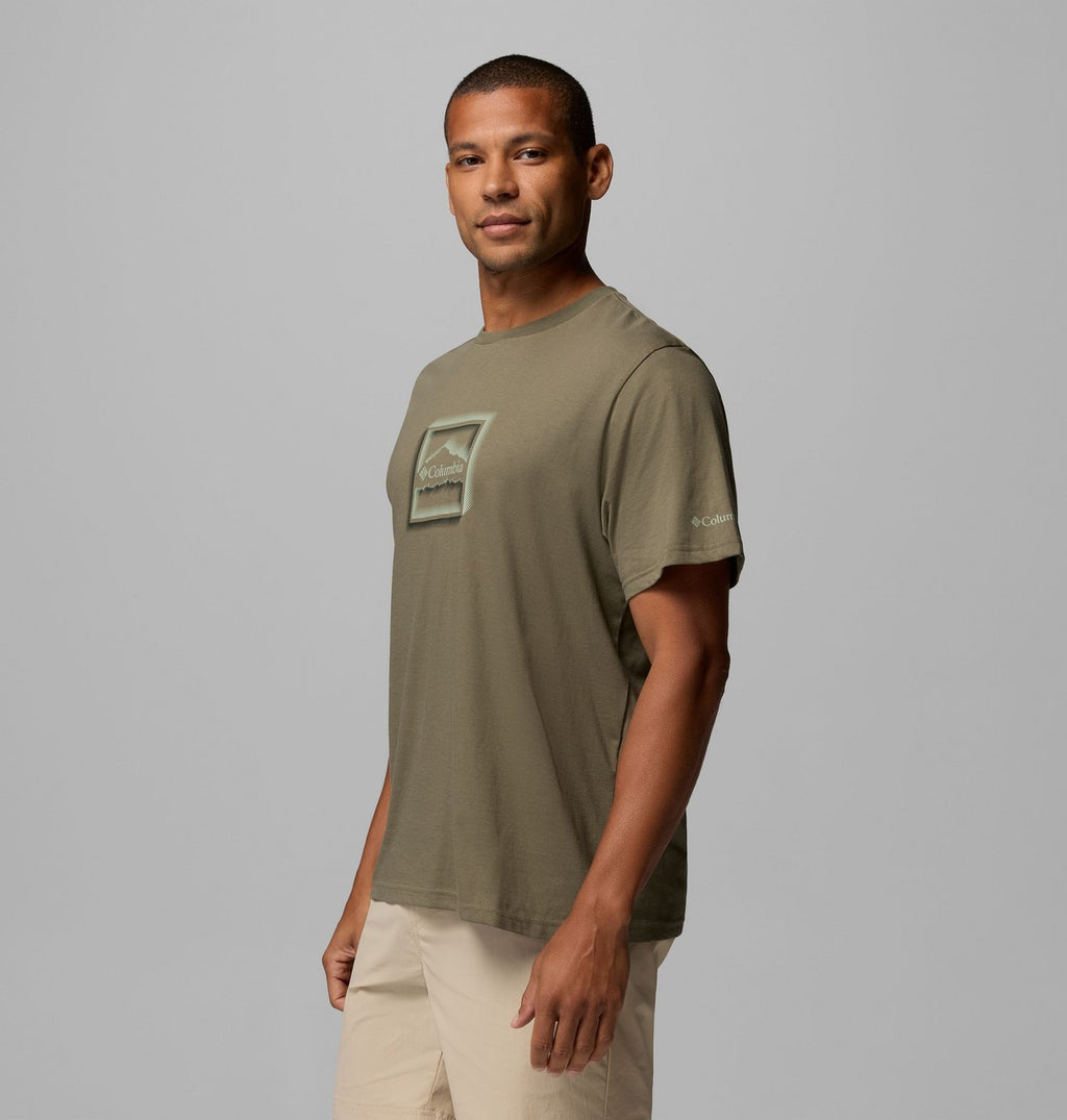 Columbia Men's Organic Cotton Seasonal Graphic T-Shirt - Stone Green