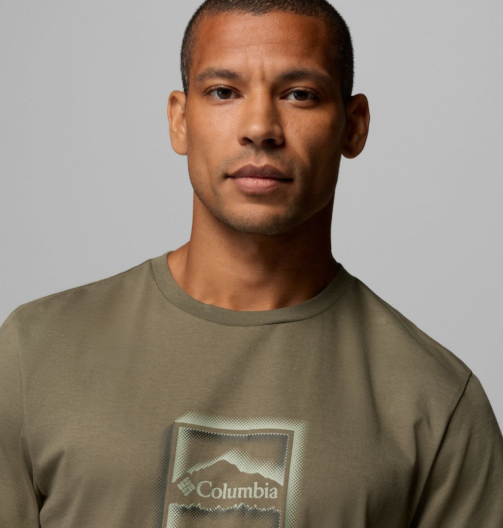 Columbia Men's Organic Cotton Seasonal Graphic T-Shirt - Stone Green