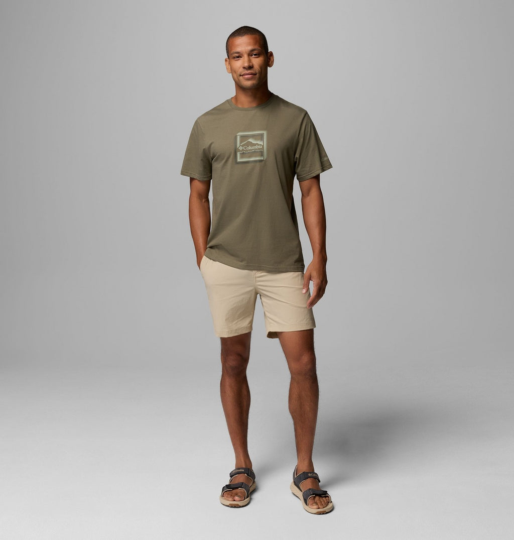 Columbia Men's Organic Cotton Seasonal Graphic T-Shirt - Stone Green