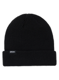 Anon Unisex Cuff Beanie - True Black, front view