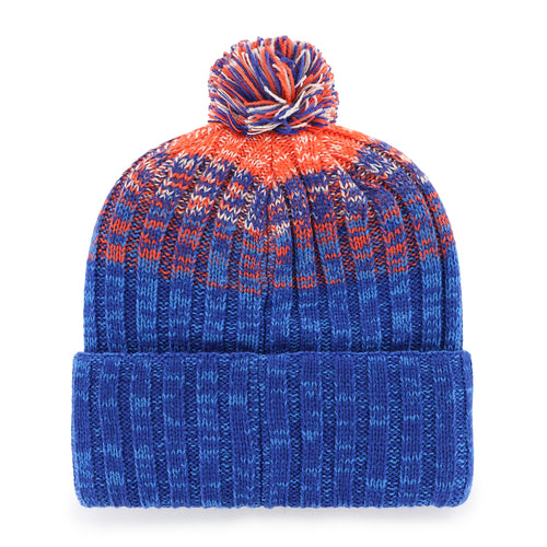 '47 Brand Edmonton Oilers Alternate Logo Cascade Cuffed Knit Toque w/Pom