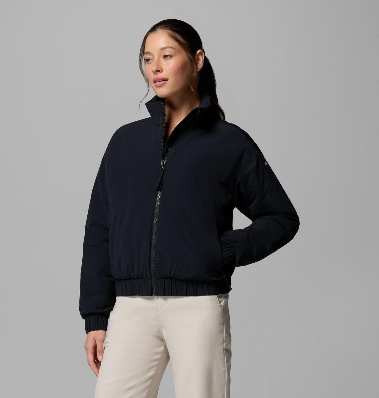 Columbia Women's AmazeStretch Insulated Bomber Jacket - Black, alternate