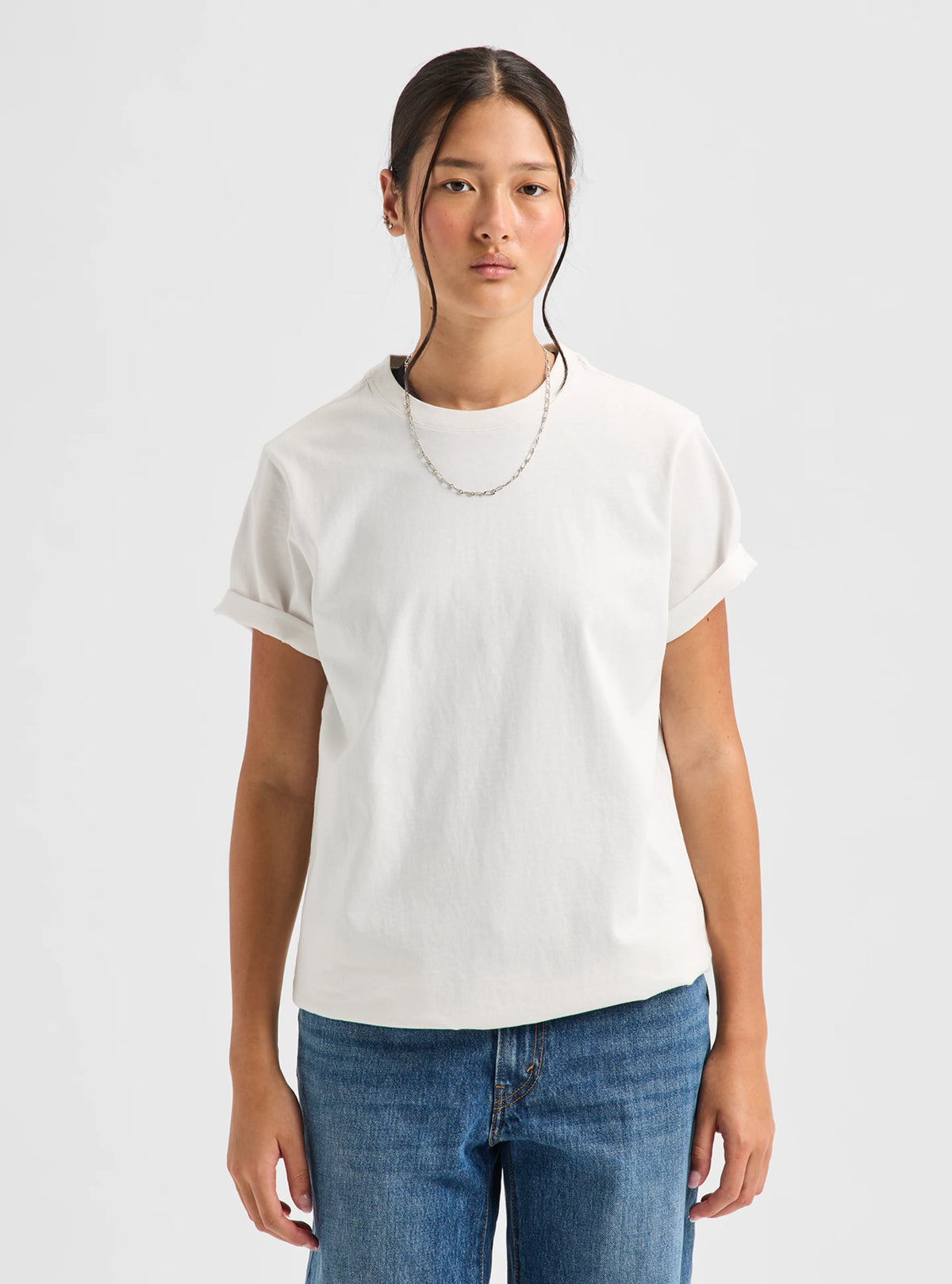 Burton Classic Short Sleeve T-Shirt Stout White - on model front