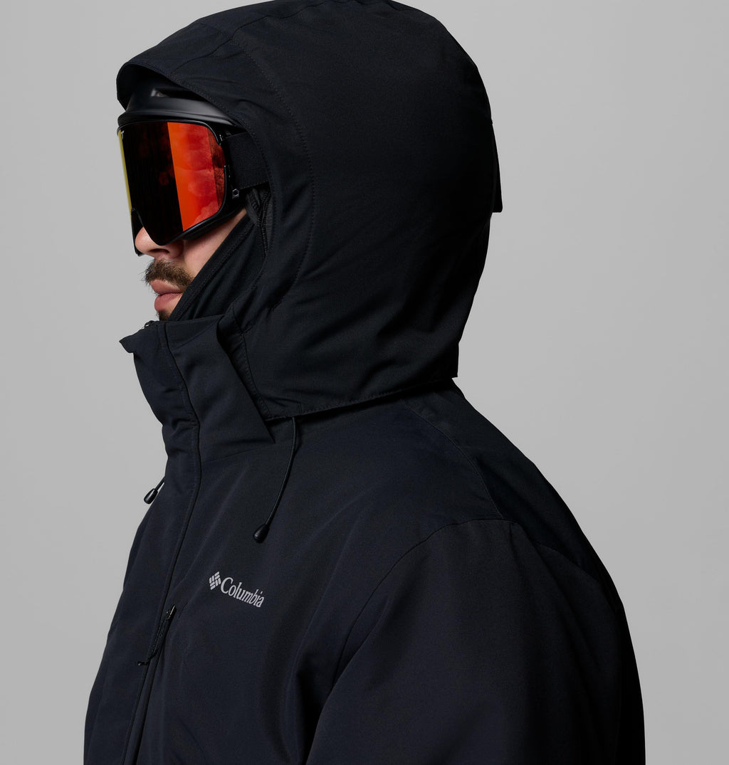 Columbia Men's Last Tracks III Jacket - Big - Black - hood detail
