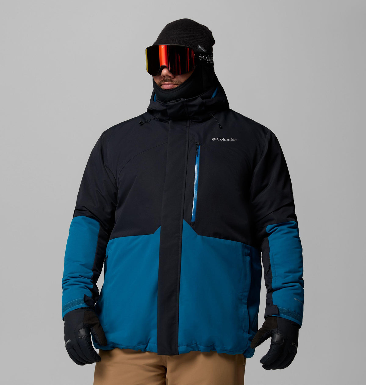 Columbia Men's Last Tracks III Jacket - Big - Black/Phoenix - front