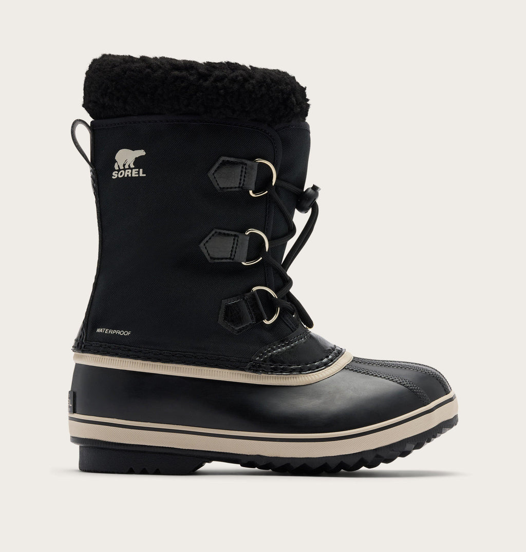 Sorel Yoot Pac Nylon Youth Boot in Black - side