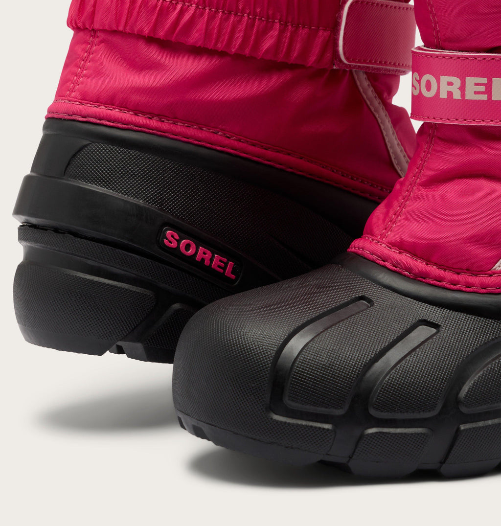 Sorel Little Kids Flurry Winter Boot in Ultra Pink/Pink Salt - detail